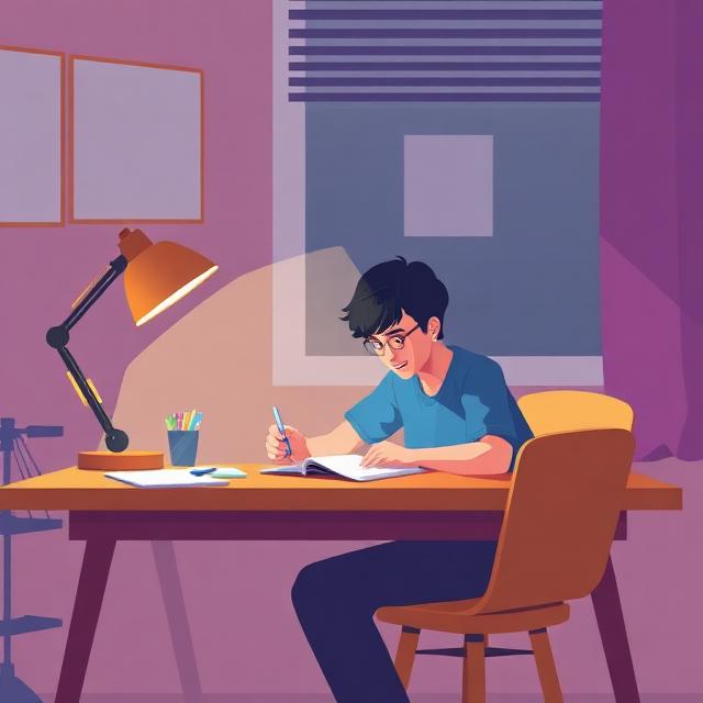 Students studying together